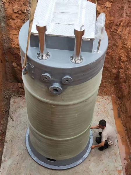 渭南峨眉山一体化提升泵安装